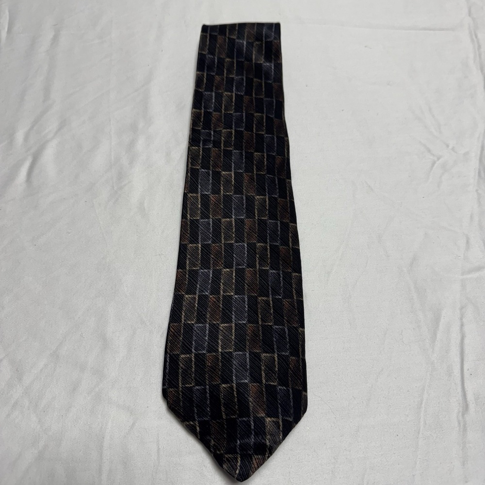 Sabatini Men's Copper Multicolor 100% Silk Tie